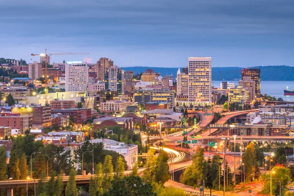 Tacoma, Washington, ABD silüeti — Stok fotoğraf