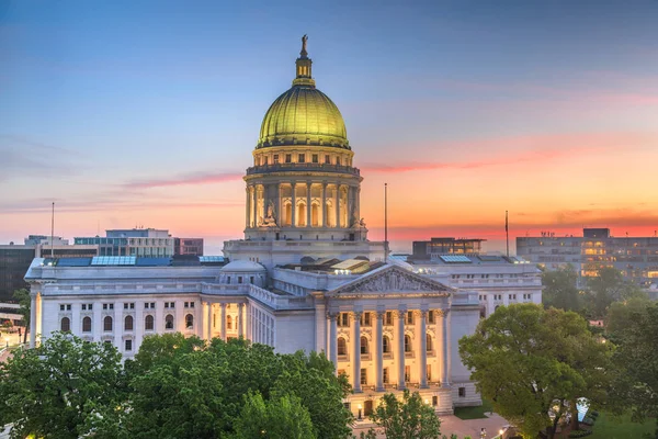 Madison, Wisconsin, Usa State Capitol — Stockfoto