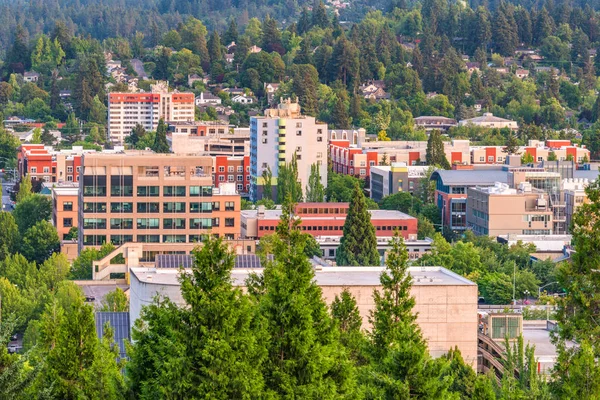 Eugene, Oregon, Stati Uniti skyline — Foto Stock