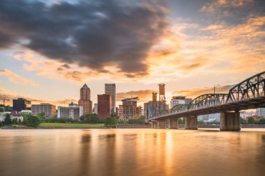 Portland, Oregon, ABD ufuk çizgisi 