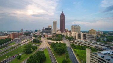 Atlanta Georgia, Abd silüeti geceden gündüze.