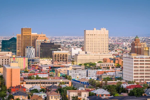 El Paso, Teksas, Stany Zjednoczone Skyline Downtown — Zdjęcie stockowe