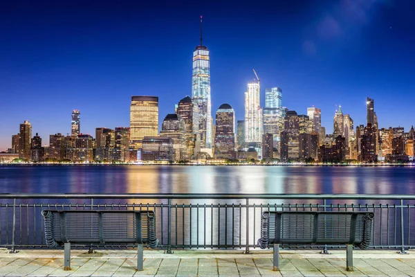 Ciudad de Nueva York en el río Hudson —  Fotos de Stock