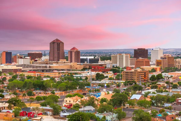 Albuquerque, New Mexico, Amerika Birleşik Devletleri Şehir Manzarası — Stok fotoğraf