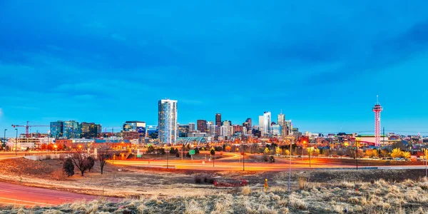 Skyline Denver, Colorado, Amerikai Egyesült Államok — Stock Fotó