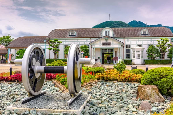 Hagi Japan August 2015 Historic Hagi Station Exterior Station Dates — Stock Photo, Image