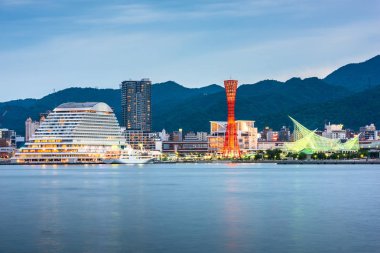 Kobe, Japonya liman manzarası