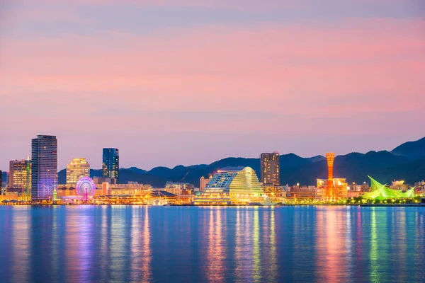 Kobe, horizonte del puerto de Japón — Foto de Stock