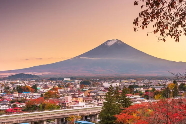 Βουνό Fuji, Ιαπωνία με την Φουτζιγιοσίντα — Φωτογραφία Αρχείου