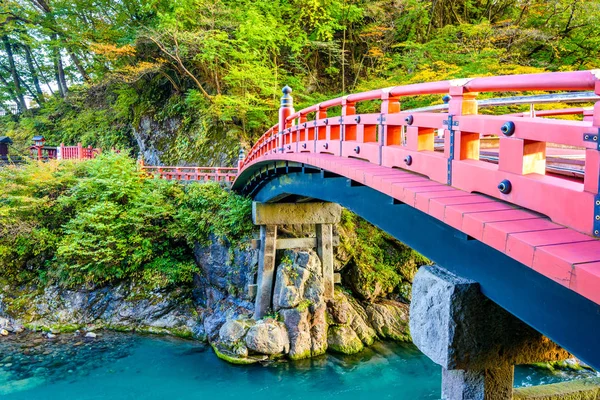 Nikkō Japan Shinkyo Överbryggar Över Floden Daiwa — Stockfoto