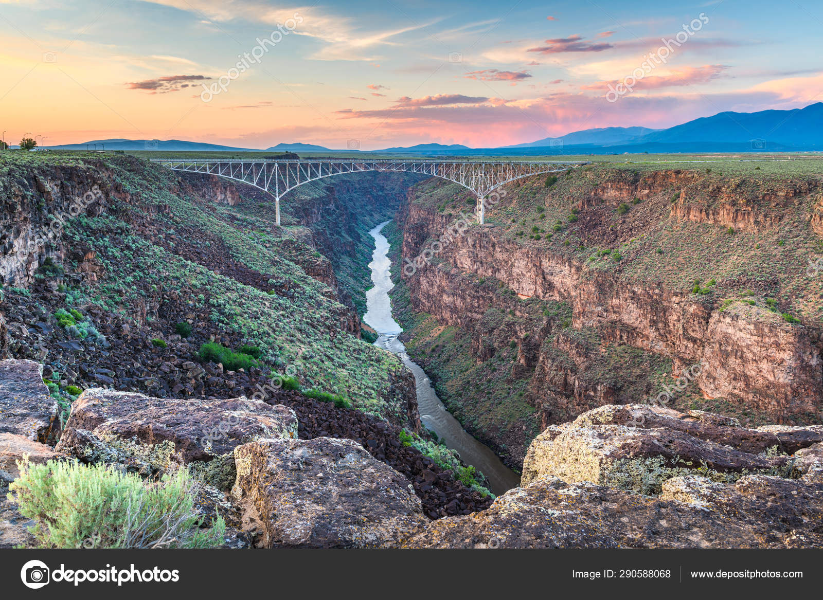 Rio Grande Gorge Bridge Stock Photo By C Sepavone Rio Grande Gorge Bridge Stock Photo By C Sepavone