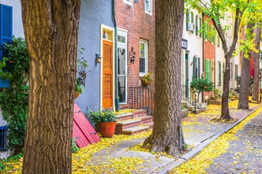 Philadelphia, Pennsylvania, ABD Sonbahar Mahallesi Sokakları