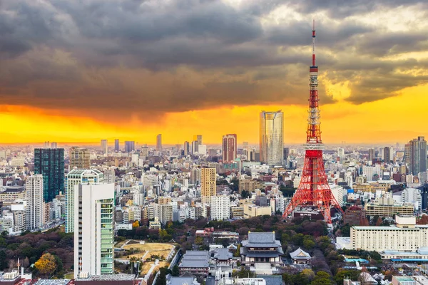 Tokio, Japans berühmte Skyline — Stockfoto