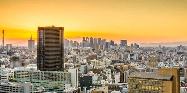 Tokyo fuji i panoramę gór — Zdjęcie stockowe