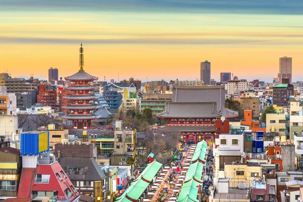 Asakusa, Tokio, Japan Cityscape — Stockfoto