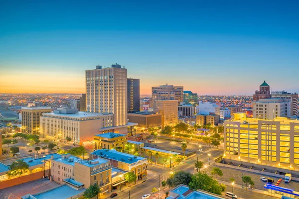 El Paso, Teksas, Stany Zjednoczone Skyline Downtown — Zdjęcie stockowe