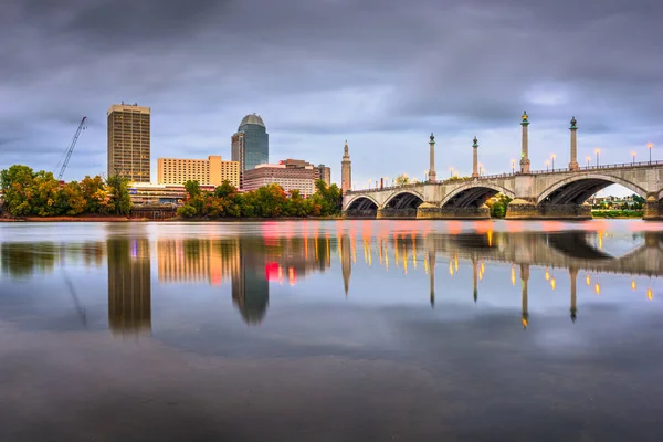 Springfield, Massachusetts, Estados Unidos skyline centro — Foto de Stock