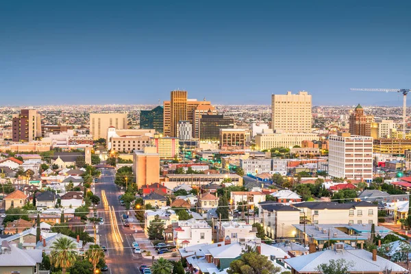 El Paso, Teksas, Stany Zjednoczone Skyline Downtown — Zdjęcie stockowe