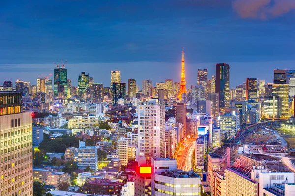Токио, Японский город Skyline — стоковое фото