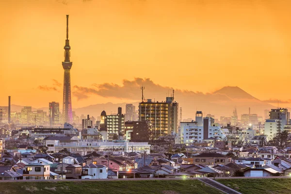 Tokyo, Japonya cityscape — Stok fotoğraf