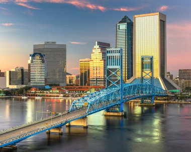 Jacksonville, Florida, ABD şehir şehir manzarası