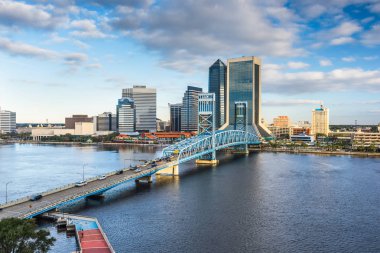 Jacksonville, Florida, USA downtown city skyline clipart