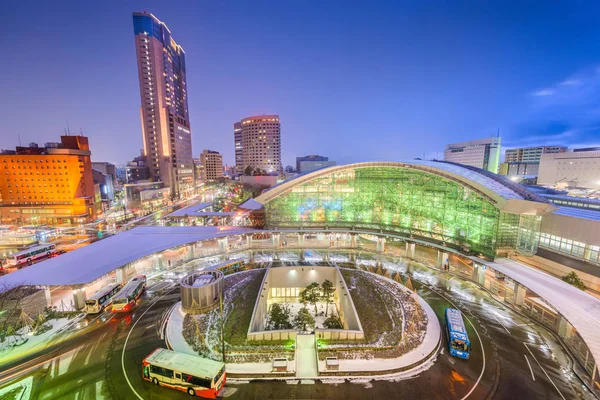 Kanazawa, Japonya şehir manzarası — Stok fotoğraf