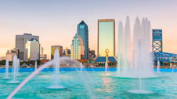 Jacksonville, Floryda, Stany Zjednoczone i Skyline. — Zdjęcie stockowe