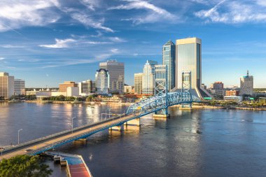 Jacksonville, Florida, USA downtown city skyline clipart