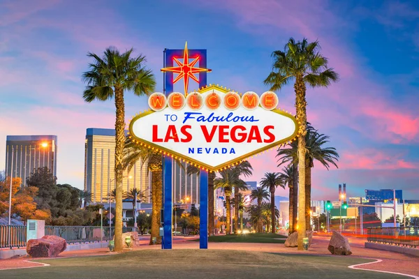 Las Vegas, Nevada, Estados Unidos en el Welcome Sign — Foto de Stock