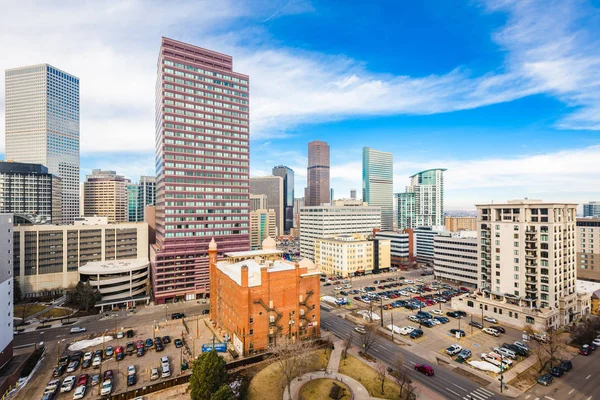 Denver, Colorado, Estados Unidos paisaje urbano del centro — Foto de Stock