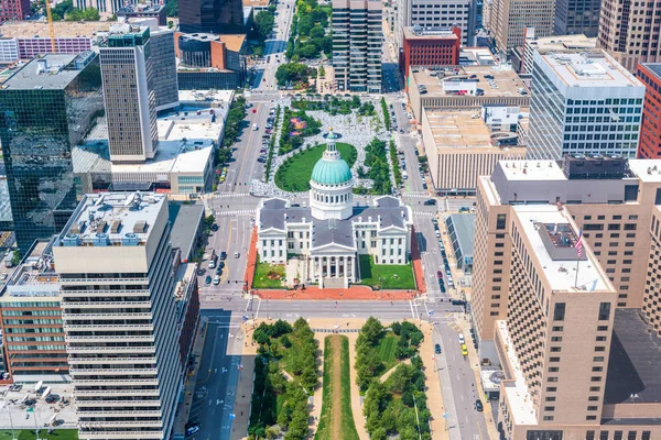 Die Skyline von St. Louis(Missouri, USA) — Stockfoto