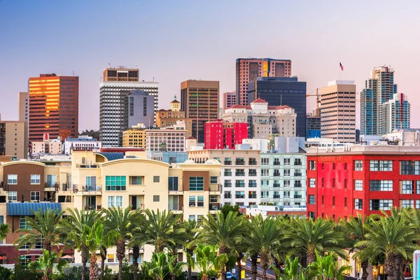 San Diego, Kalifornia, USA belváros városkép — Stock Fotó