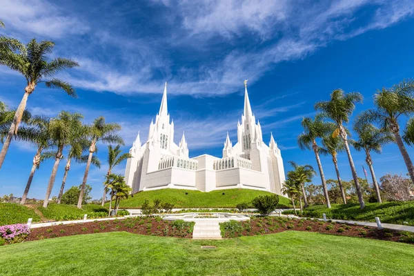 San Diego California Mormon Tapınağı. — Stok fotoğraf