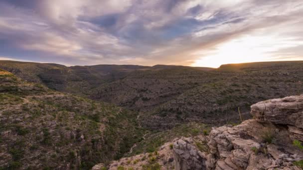 Carlsbad Mağaraları Ulusal Parkı New Mexico Abd Rattlesnake Kanyonu — Stok video