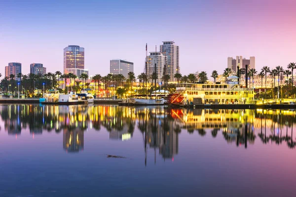 Panoramę Long Beach, California, Stany Zjednoczone Ameryki — Zdjęcie stockowe