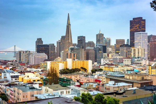 Skyline San Francisco, California, Amerikai Egyesült Államok — Stock Fotó