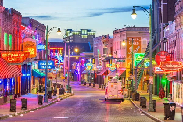 Beale Street, Memphis, Tennessee, Amerikai Egyesült Államok — Stock Fotó