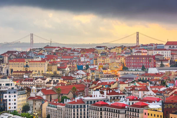 Skyline Lizbona, Portugalia — Zdjęcie stockowe