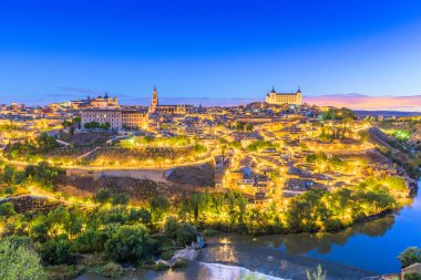 Toledo, İspanya eski şehir 