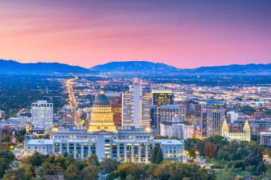 Salt Lake City, Utah, Usa Downtown