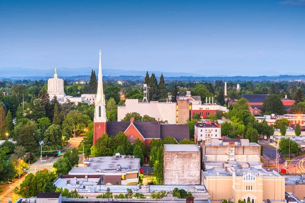 Salem, Oregon, Usa centrum stadssiluett — Stockfoto