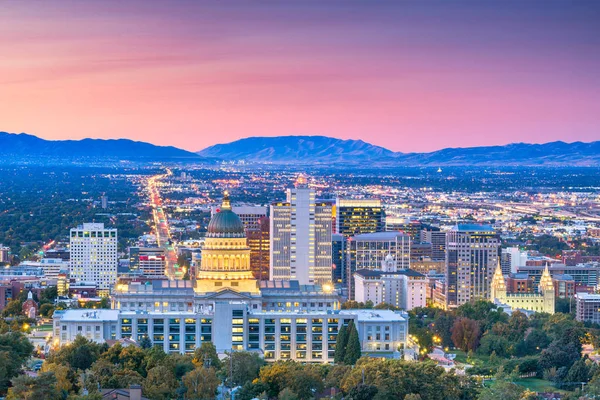 Salt Lake City, Utah, Egyesült Államok belvárosa — Stock Fotó