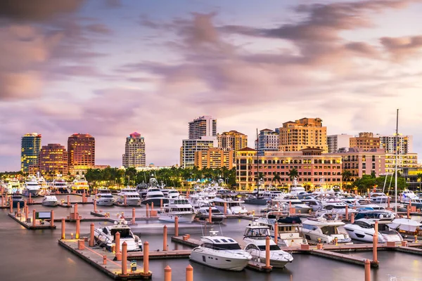 West Palm Beach, Floride, États-Unis skyline centre ville — Photo