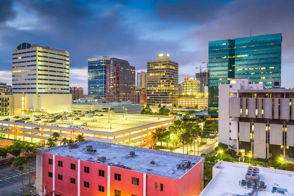 Ft. Lauderdale, Floryda, Usa śródmieścia miasta — Zdjęcie stockowe