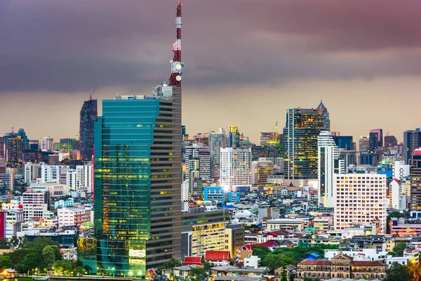 Bangkok Thaïlande Paysage Urbain Crépuscule — Photo