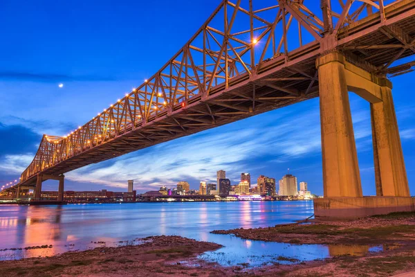 Νέα Ορλεάνη Λουιζιάνα Ηπα Στο Crescent City Connection Bridge Πάνω — Φωτογραφία Αρχείου