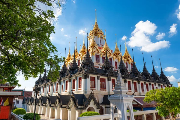Wat Ratchanatdaram Bangkok Tailandia Por Tarde — Foto de Stock