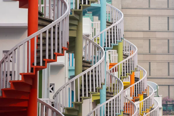 Singapura Bugis Village Escadarias Espiral — Fotografia de Stock