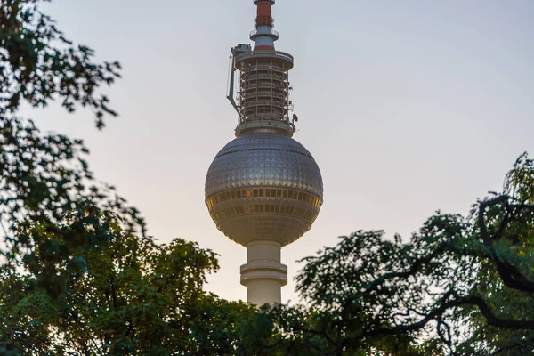 Berlin Tyskland September 2013 Tornet Fernsehturm Berlin — Stockfoto